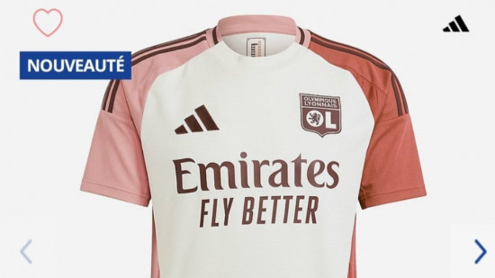 Le maillot third de l'OL fera référence aux façades lyonnaises