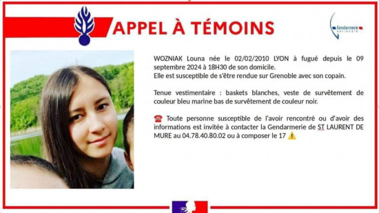 Un appel à témoins lancé après la disparition inquiétante d’une adolescente à Lyon