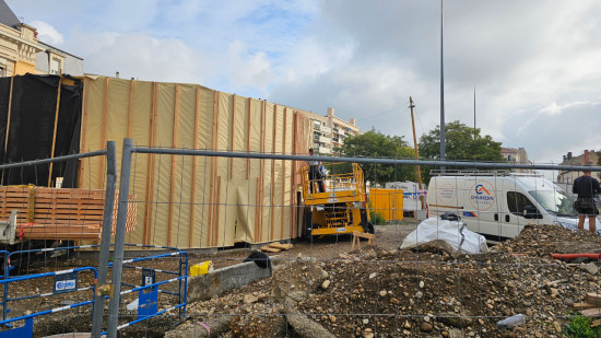 Chantier de la place Grandclément à Villeurbanne : un jour, il y aura une place