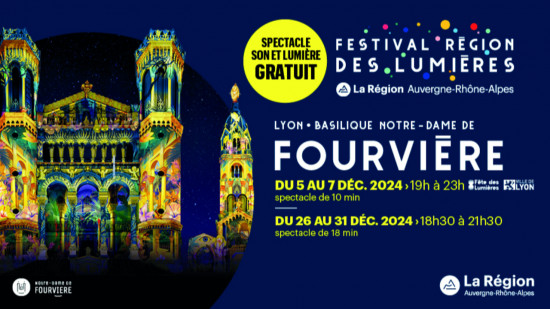 Retrouvez le Festival Région des Lumières à Fourvière en décembre !