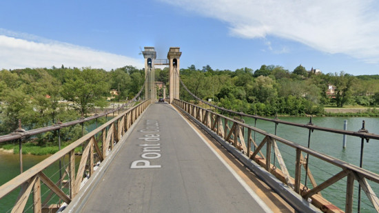 Près de Lyon : le pont de Couzon fermé plusieurs jours