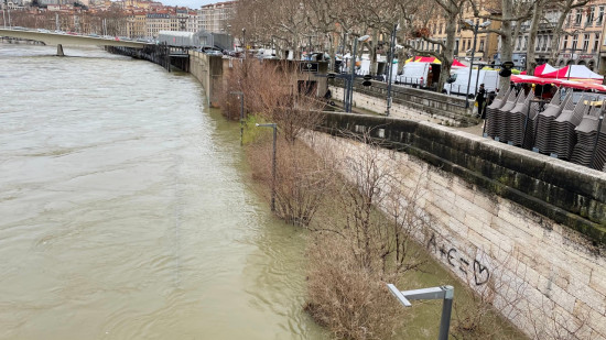 Lyon : la Saône est en crue, des consignes de sécurité à respecter