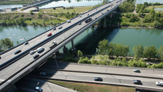 Travaux sur l’A7 près de Lyon : les viaducs de Pierre-Bénite en chantier pour plus d'un an