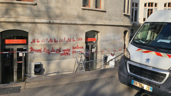 Université Lyon 2 : début des opérations de nettoyage après les tags anti-police et anti-Bayrou