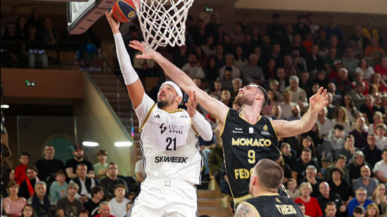 ASVEL : les Villeurbannais vaincus en quarts de finale face à Monaco