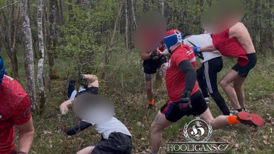 Dix contre dix, 15 secondes de bagarre : des ultras de l'OL et d'Auxerre dévoilent leur fight en forêt