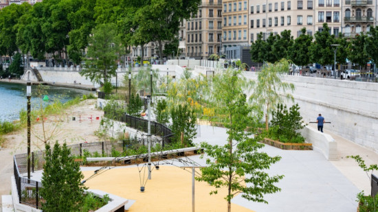 Une partie des Terrasses de la Presqu’Île de Lyon enfin inaugurée :  "C’est la reconquête de la Saône"
