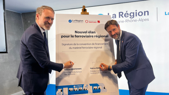 "Mobilités positives – Cap 2035" : la Banque des Territoires et la Région Auvergne-Rhône-Alpes signent une convention de 440 millions d’euros