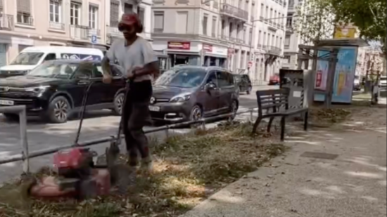 A Lyon, ce paysagiste entretient bénévolement la végétation à l'abandon : "Rendre la vie un peu meilleure autour de soi"