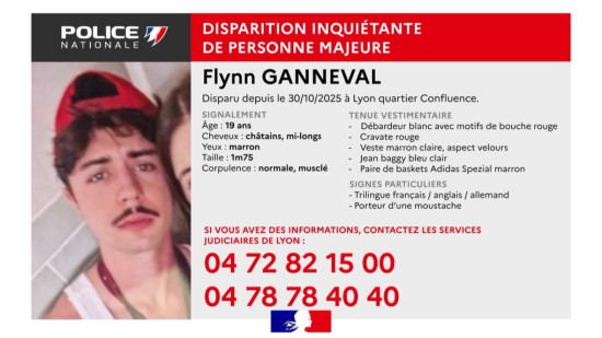 Il disparait lors d’une soirée Halloween à Lyon : la police lance un appel à témoins pour retrouver un étudiant