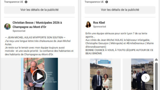 Elections municipales : Bruno Bernard va signaler des posts-Facebook sponsoris&eacute;s par des soutiens de Jean-Michel Aulas