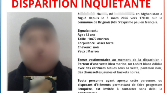 Disparition inqui&eacute;tante dans le Rh&ocirc;ne : l&rsquo;adolescent afghan retrouv&eacute; en Suisse