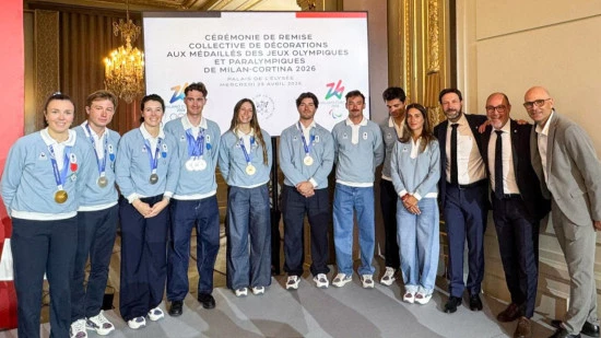 JO 2030 : &agrave; l&rsquo;&Eacute;lys&eacute;e, la R&eacute;gion Auvergne-Rh&ocirc;ne-Alpes met en avant ses athl&egrave;tes&hellip; et sa strat&eacute;gie