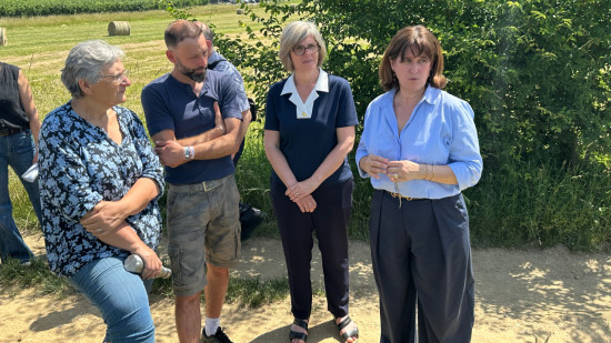 Agriculture, foncier, s&eacute;curit&eacute; : en d&eacute;placement &agrave; Irigny, V&eacute;ronique Sarselli veut "pr&eacute;server les terres agricoles"