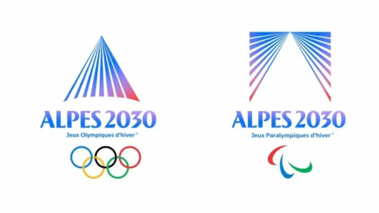 "Une montagne r&eacute;v&eacute;l&eacute;e par la lumi&egrave;re" : les embl&egrave;mes des Jeux Alpes 2030 r&eacute;v&eacute;l&eacute;s