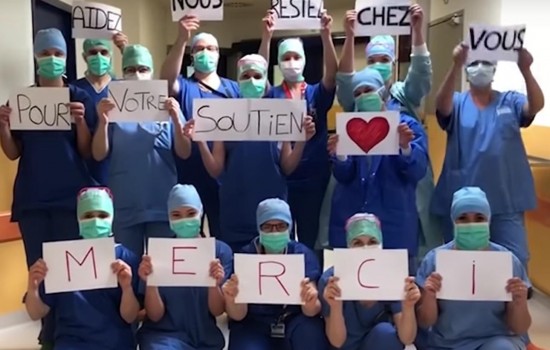 Le personnel des Hospices civils de Lyon remercie la population