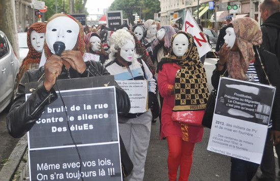 Les travailleuses du sexe manifestent ce mercredi à Lyon Les travailleuses du sexe manifestent ce mercredi à Lyon