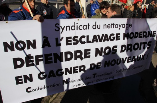 La Fédération Nationale des Ports et dock CGT manifeste La Fédération Nationale des Ports et dock CGT manifeste