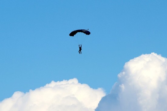 Le parachutiste atterrit dans un jardin près de Lyon et se blesse Le parachutiste atterrit dans un jardin près de Lyon et se blesse