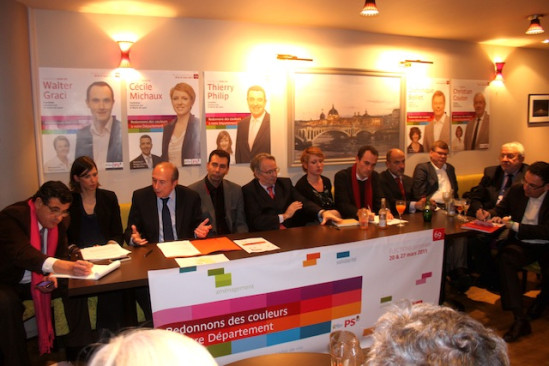 Cantonales 2011 : Collomb adoube les candidats lyonnais
