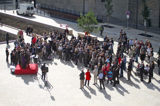 Confluence : la place des Archives inaugurée