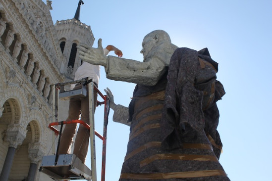 Jean-Paul II statufié à Fourvière