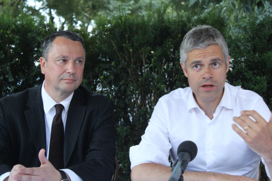 Régionales : Laurent Wauquiez et Franck Reynier s’affichent à Lyon