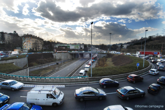 Lyon bloquée par les taxis