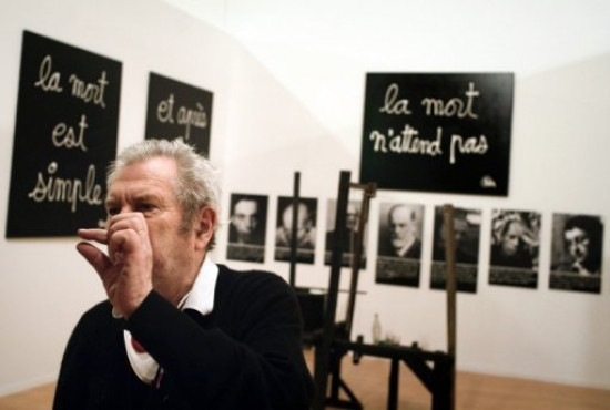 L'artiste Ben entarté à Perrache !