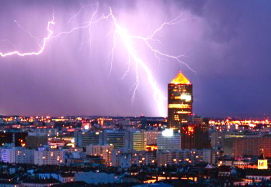 Des violents orages hier soir sur les Monts d'Or et l'Est de l'agglomération