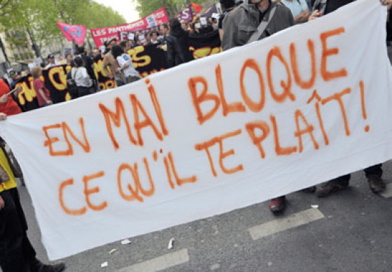 Cortèges dans la rue pour le 1er mai