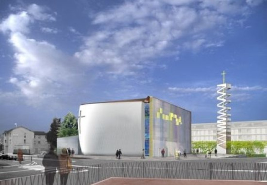 Etape importante dans le chantier de la nouvelle église de Vaulx-en-Velin