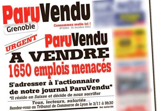 Paru Vendu publie son propre avis de décès