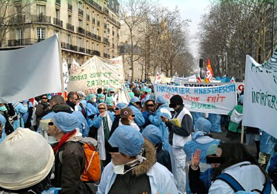 Les infirmiers anesthésistes diplômés d’Etat de nouveau dans la rue mardi