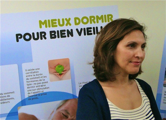 Nora Berra présente le train Alzheimer à Perrache