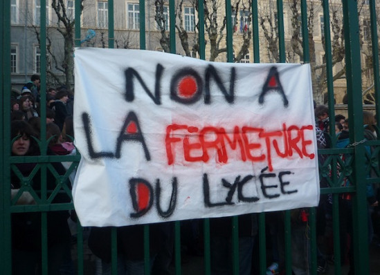 Une nouvelle action des lycéens de Jean-Moulin mardi matin