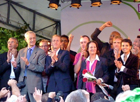 Queyranne et Belkacem derrière Royal pour le Fête de la Fraternité