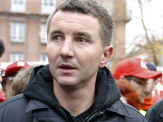 Olivier Besancenot à Lyon pour de nouveau soutenir les postiers grévistes du 8e