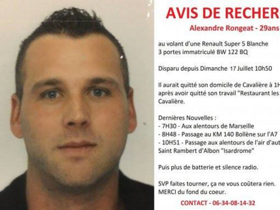 Alexandre, disparu depuis dimanche, a été retrouvé mort à Lyon Alexandre, disparu depuis dimanche, a été retrouvé mort à Lyon
