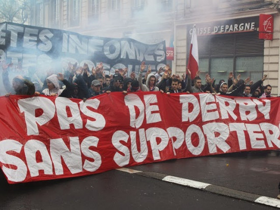 Pas de supporters de l’OL pour le derby