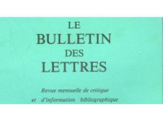 Lyon : Le Bulletin des lettres paraîtra une dernière fois en décembre Lyon : Le Bulletin des lettres paraîtra une dernière fois en décembre