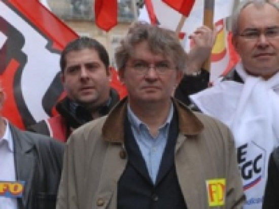 Jean-Claude Mailly au meeting de FO à Lyon Jean-Claude Mailly au meeting de FO à Lyon