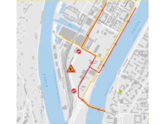 Fermeture totale de la pointe du Cours Charlemagne jusqu'au 21 août pour travaux Fermeture totale de la pointe du Cours Charlemagne jusqu'au 21 août pour travaux