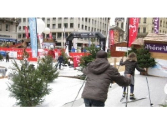 Une station de ski s'installe à Lyon Une station de ski s'installe à Lyon