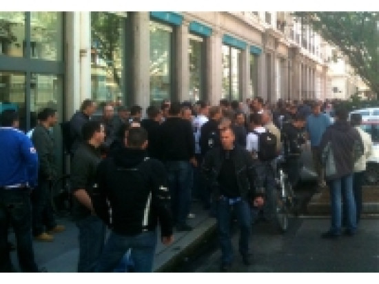 Nouvelle manifestation des policers devant la préfecture Nouvelle manifestation des policers devant la préfecture