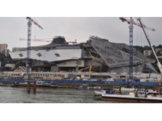 La bretelle de sortie Pont Pasteur depuis l'A7 est encore ferm&eacute;e &agrave; la circulation