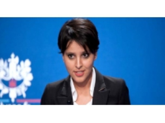 Najat Vallaud-Belkacem pr&eacute;sente un plan &agrave; 66 millions d'euros contre les violences faites aux femmes