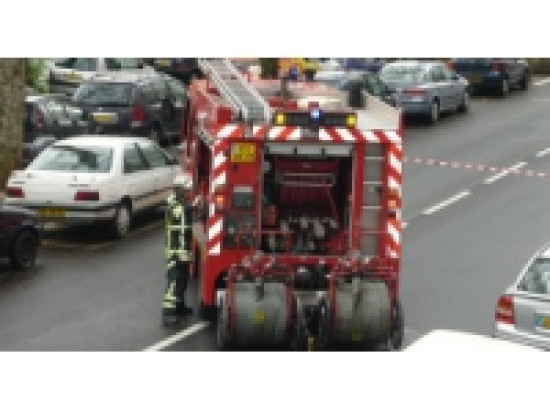 Une canalisation de gaz percée jeudi matin à Sainte-Foy-l'Argentière Une canalisation de gaz percée jeudi matin à Sainte-Foy-l'Argentière