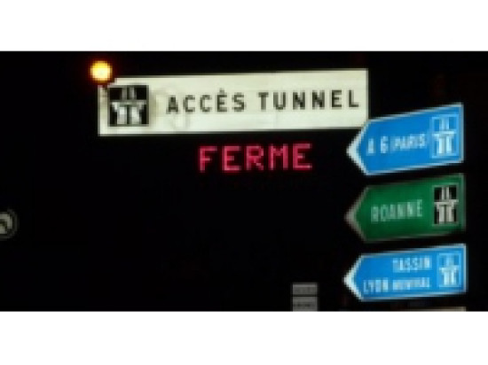 Fermeture du tunnel sous Fourvi&egrave;re les deux prochaines nuits