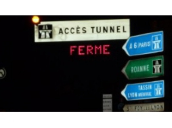 Tunnel sous Fourvi&egrave;re : des fermetures nocturnes dans les prochains jours